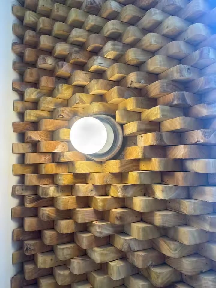 Customer photo review of NeroLight | Wandlampe Innen mit Glasschirm