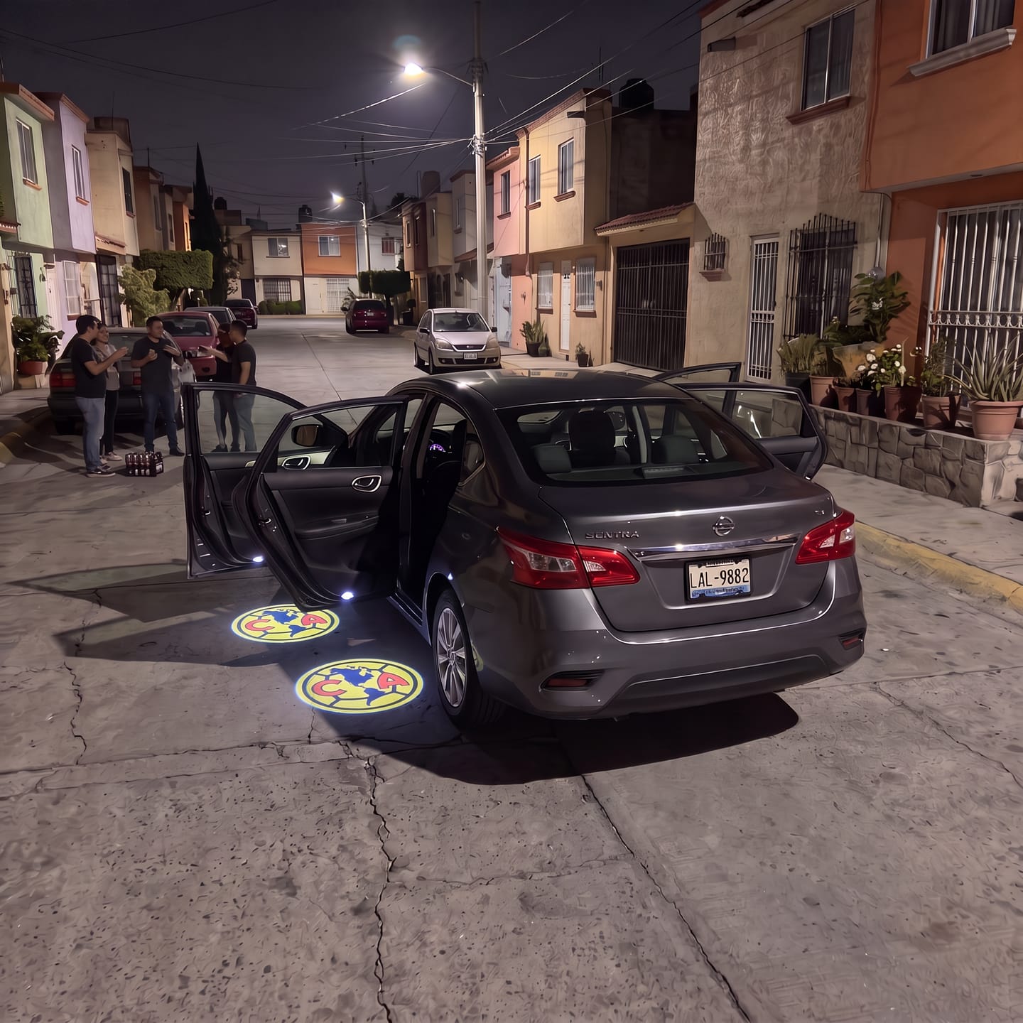 Customer photo review of Proyector para carro de equipo de futbol