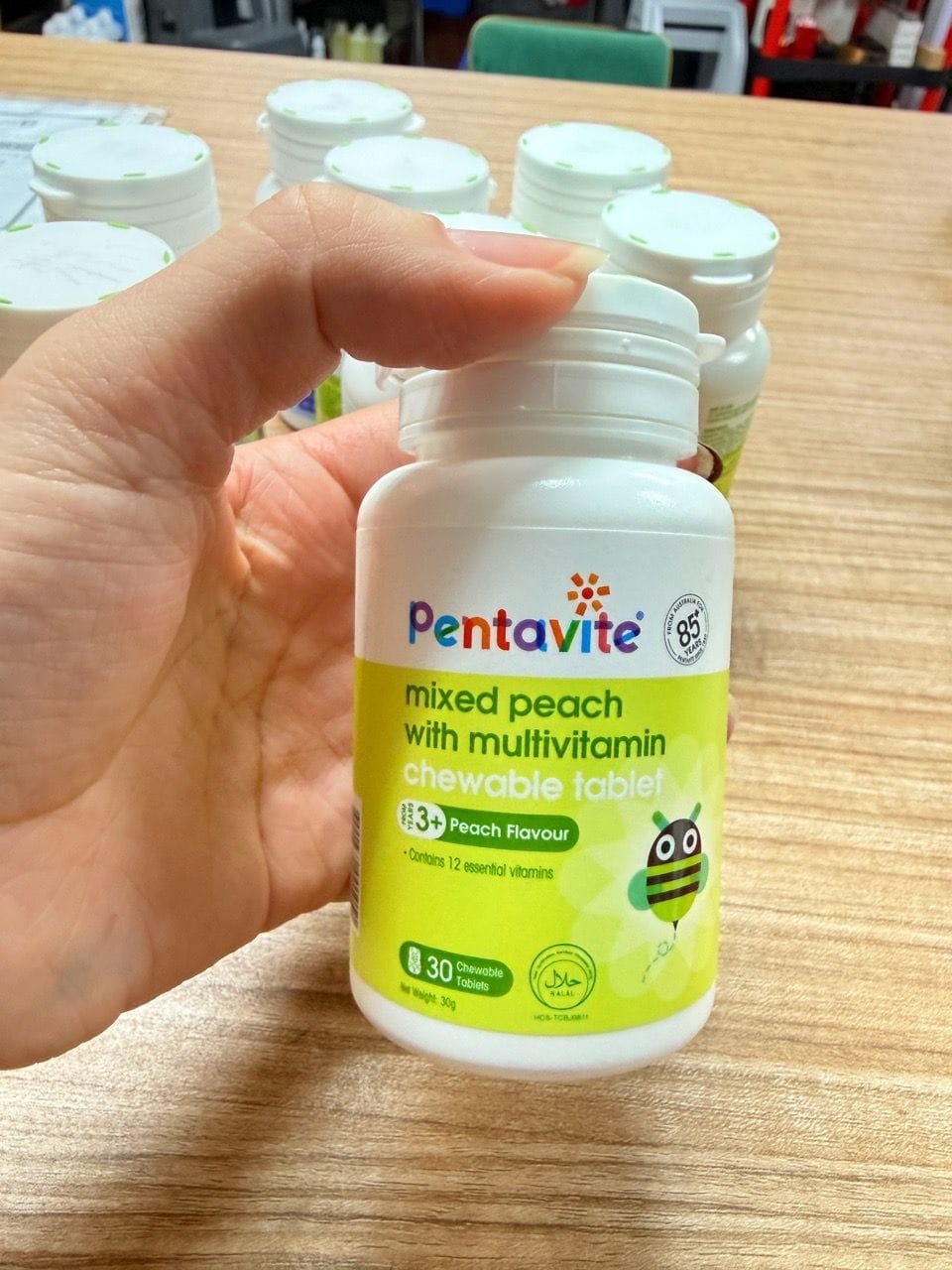 Customer photo review of Mixed Peach with Multivitamin Chewable Tablet