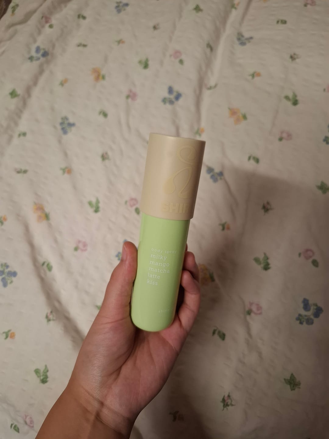 Customer photo review of Body Spray Milky Mango Matcha Latte Kiss