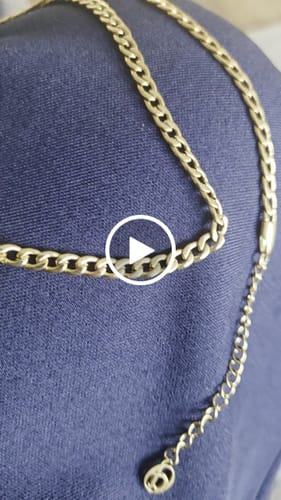 Customer video review of Letter charm gold