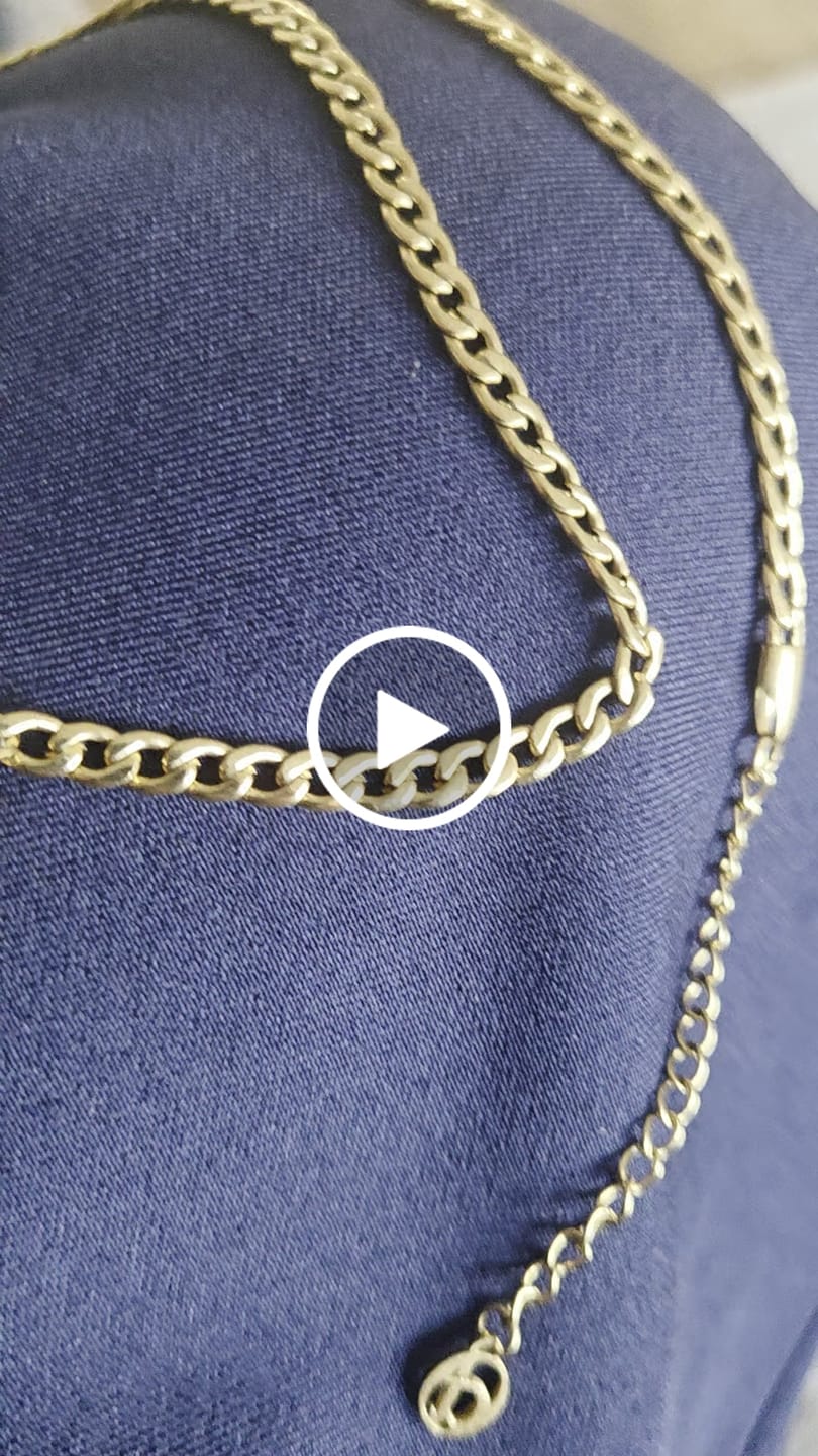Customer video review of Letter charm gold