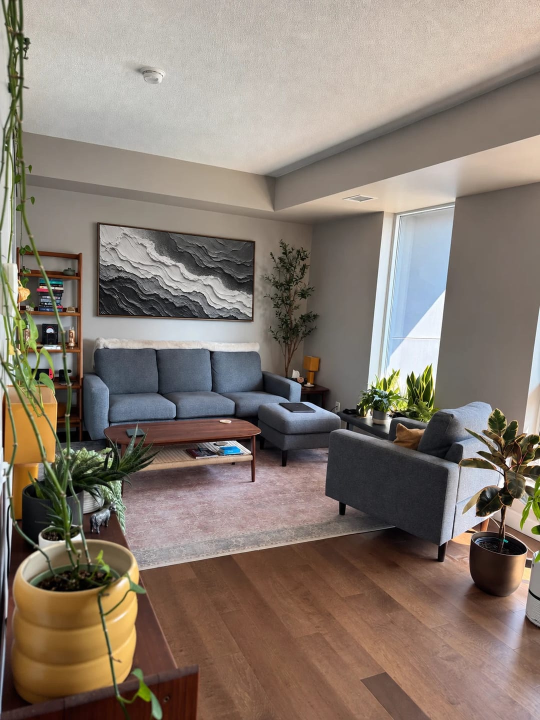 Customer photo review of Textured & Impasto Art | Monochrome Wave Relief