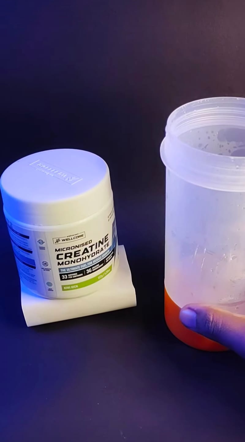 Customer photo review of Wellcore - Pure Micronised Creatine Monohydrate | Kiwi Kick (122g, 33 servings)