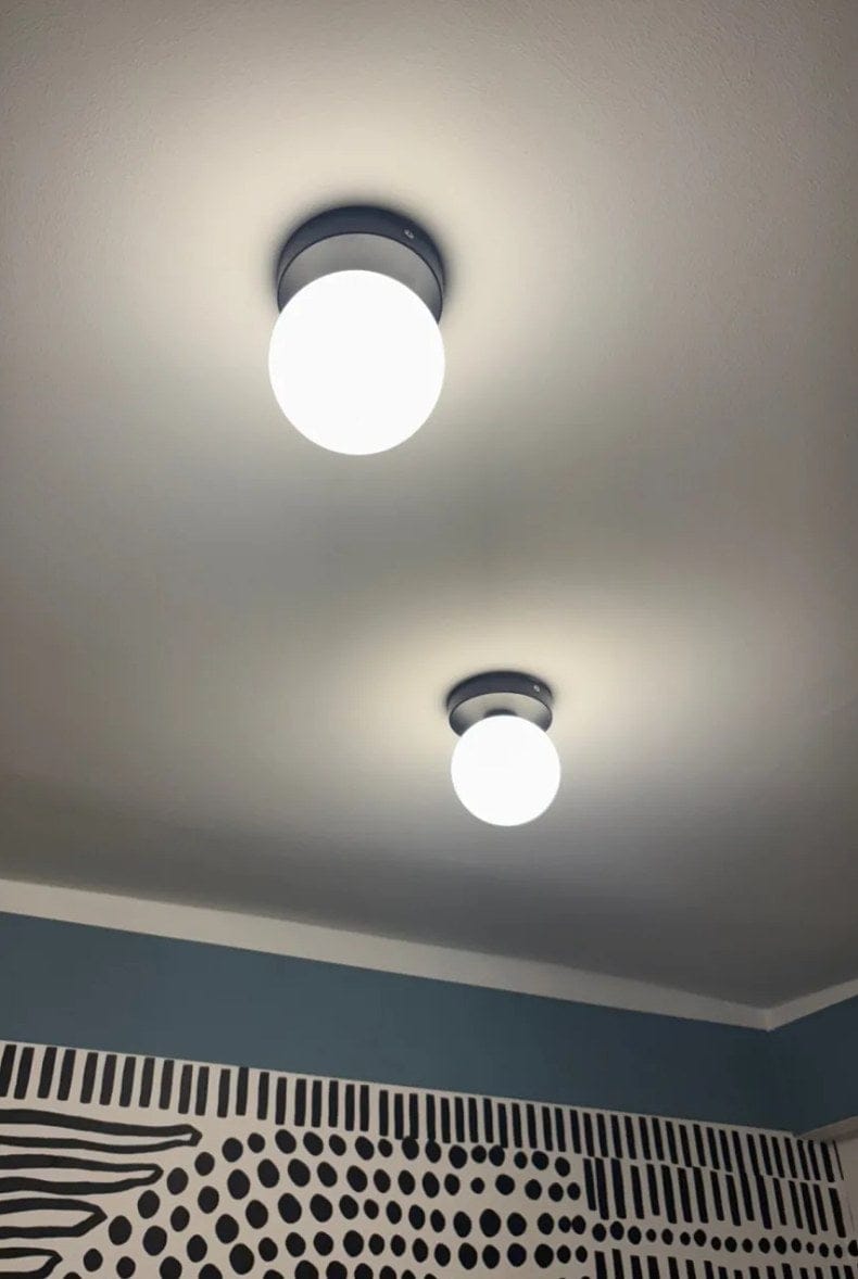 Customer photo review of NeroLight | Wandlampe Innen mit Glasschirm
