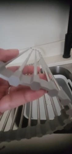 Customer photo review of FlexFold Dish Drainer