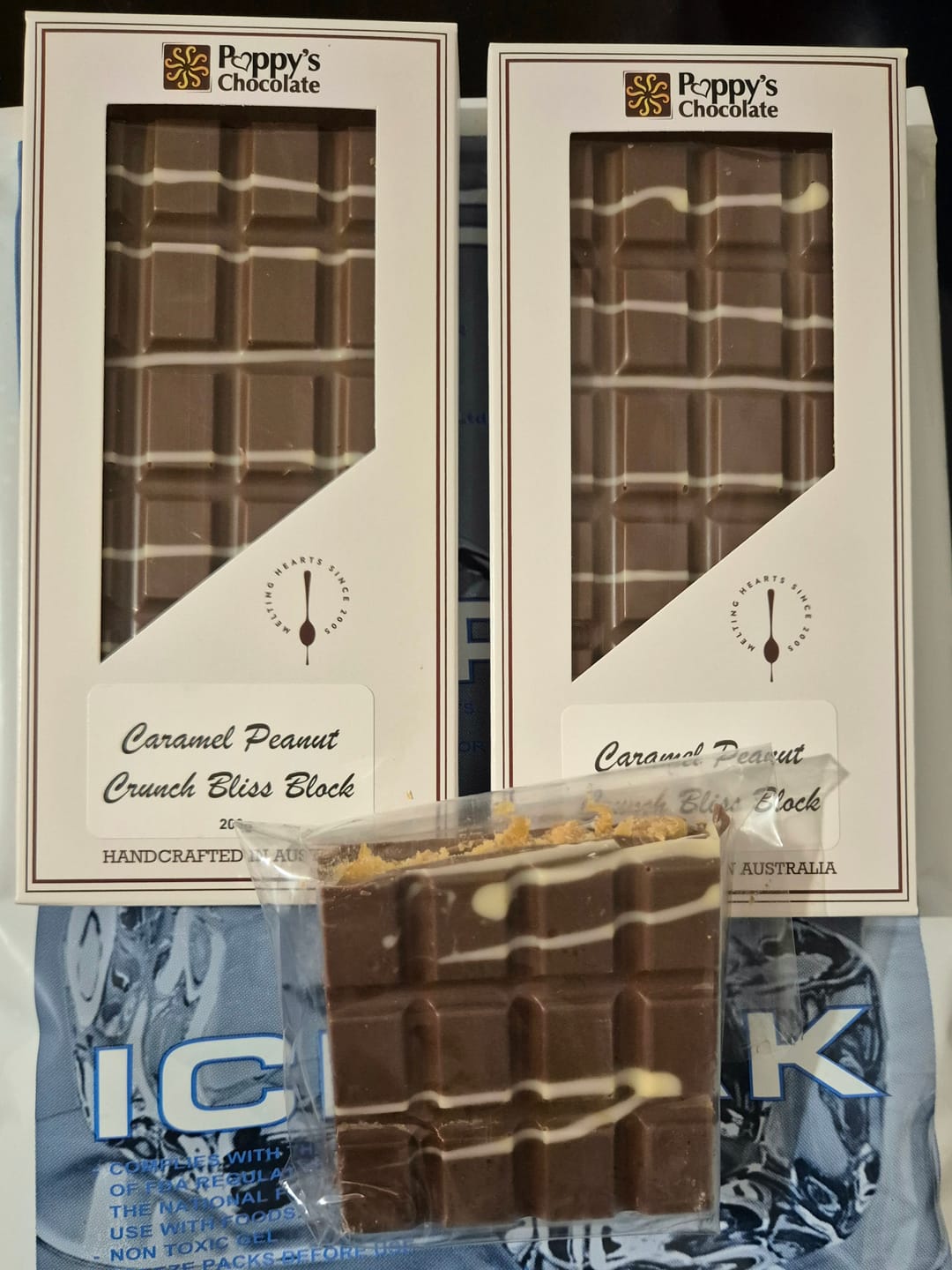 Customer photo review of Caramel Peanut Crunch Bliss Block