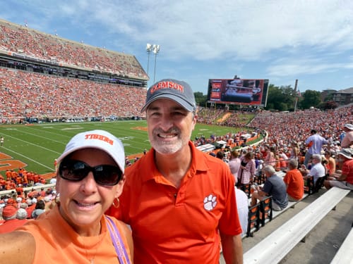 Customer photo review of Tigers Embroidered Hat - Orange