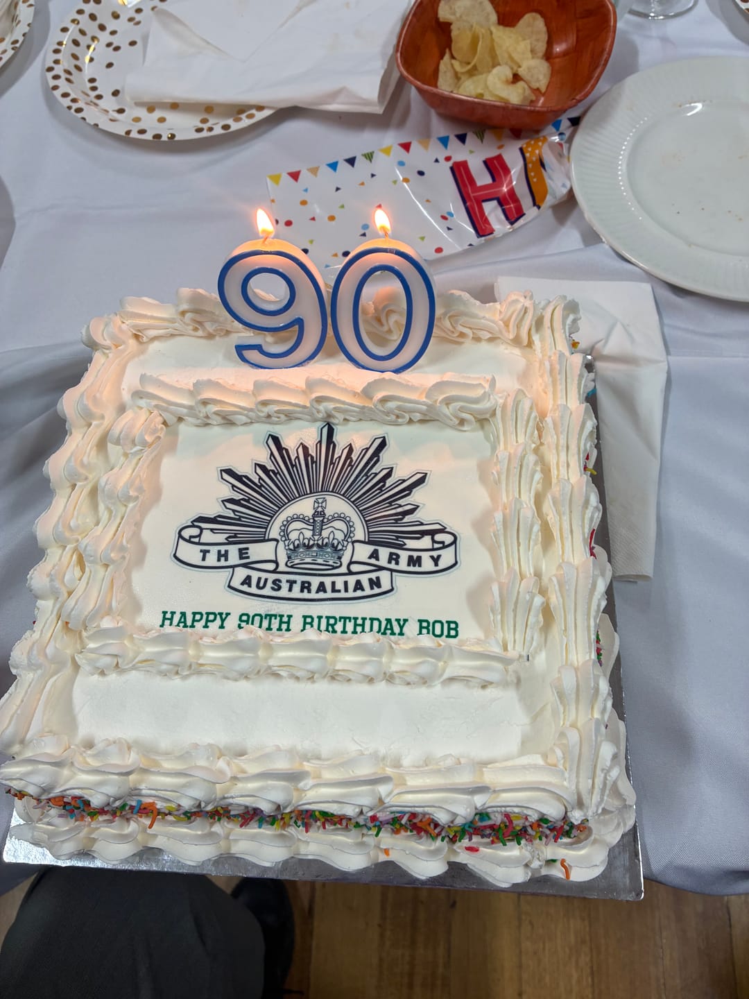 Customer photo review of A5 Rectangle Custom Edible Icing Image
