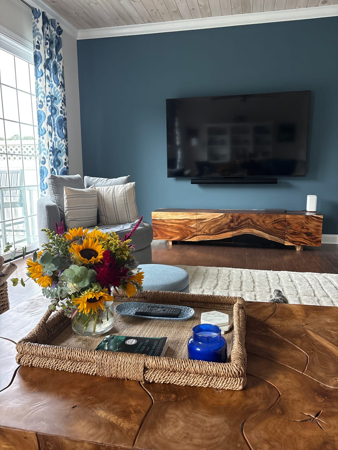 Customer photo review of Mid Century TV Console For Stylish Living Room