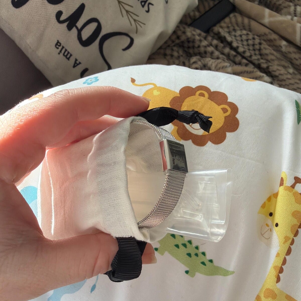Customer photo review of Personalized My Baby Bracelet