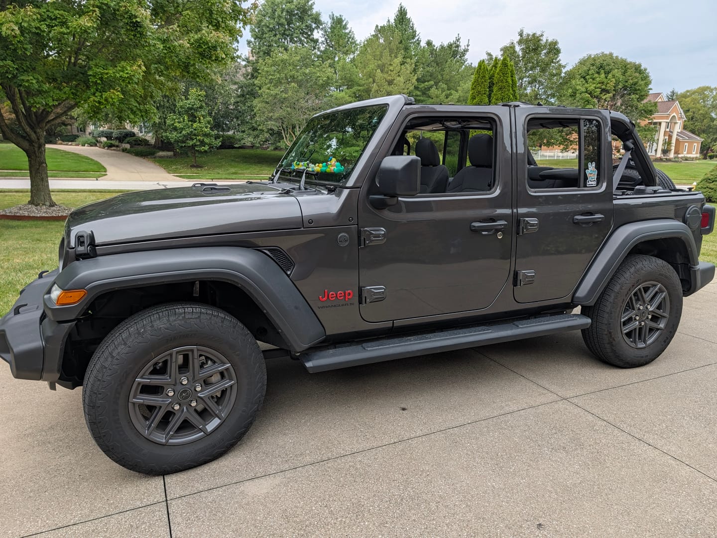 Customer photo review of JEEP Wrangler Emblem Overlay Decal Set | Fits JL, JK, TJ & YJ