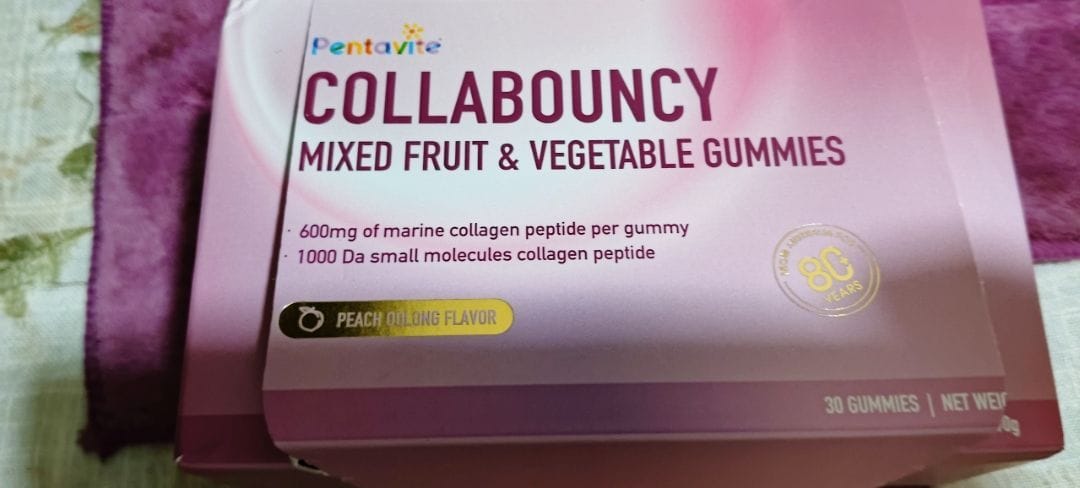 Customer photo review of Collabouncy Mixed Fruit & Vegetable Gummies