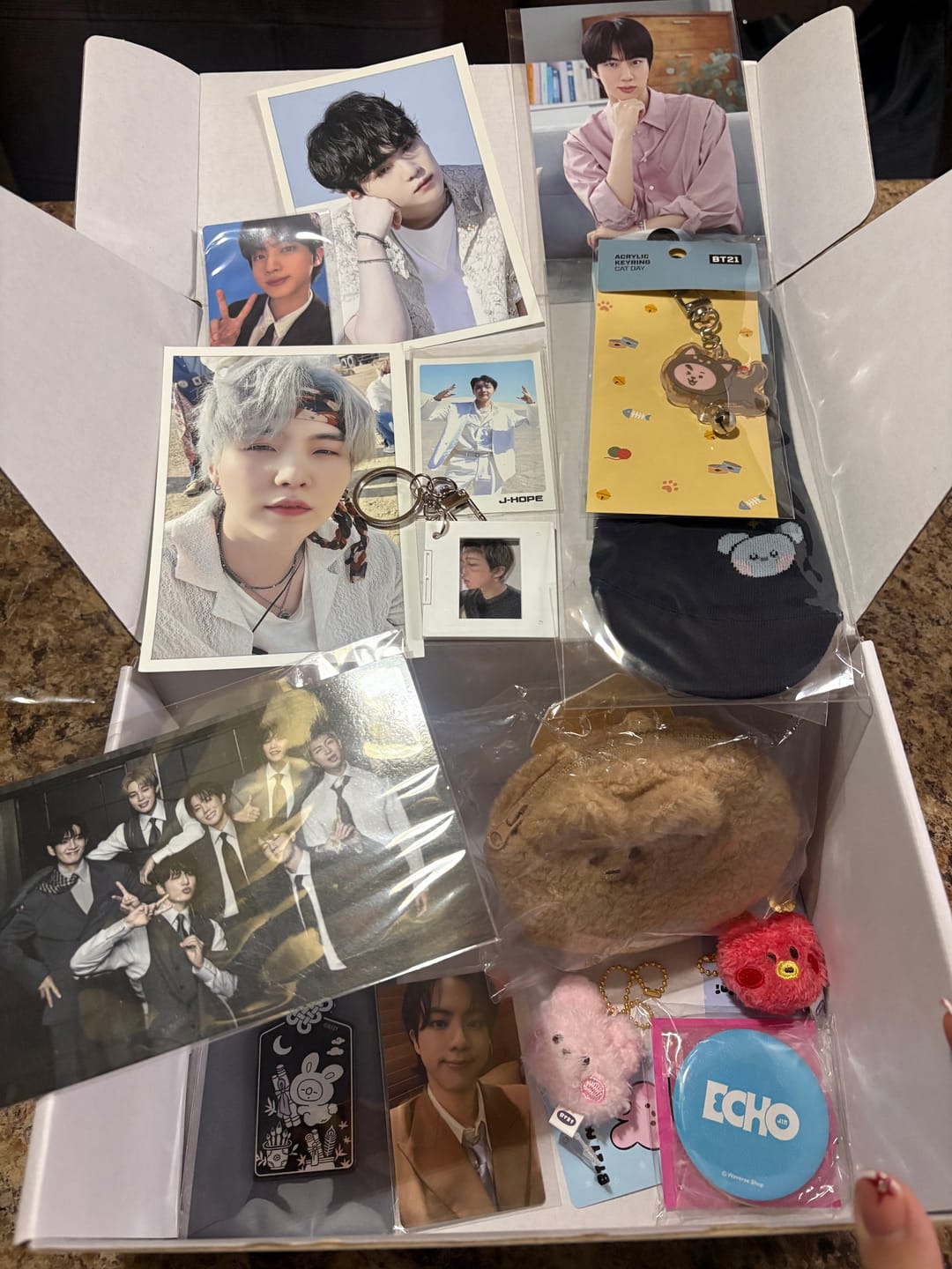Customer photo review of BTS MYSTERY RANDOM BOX [RENEWAL VERSION]