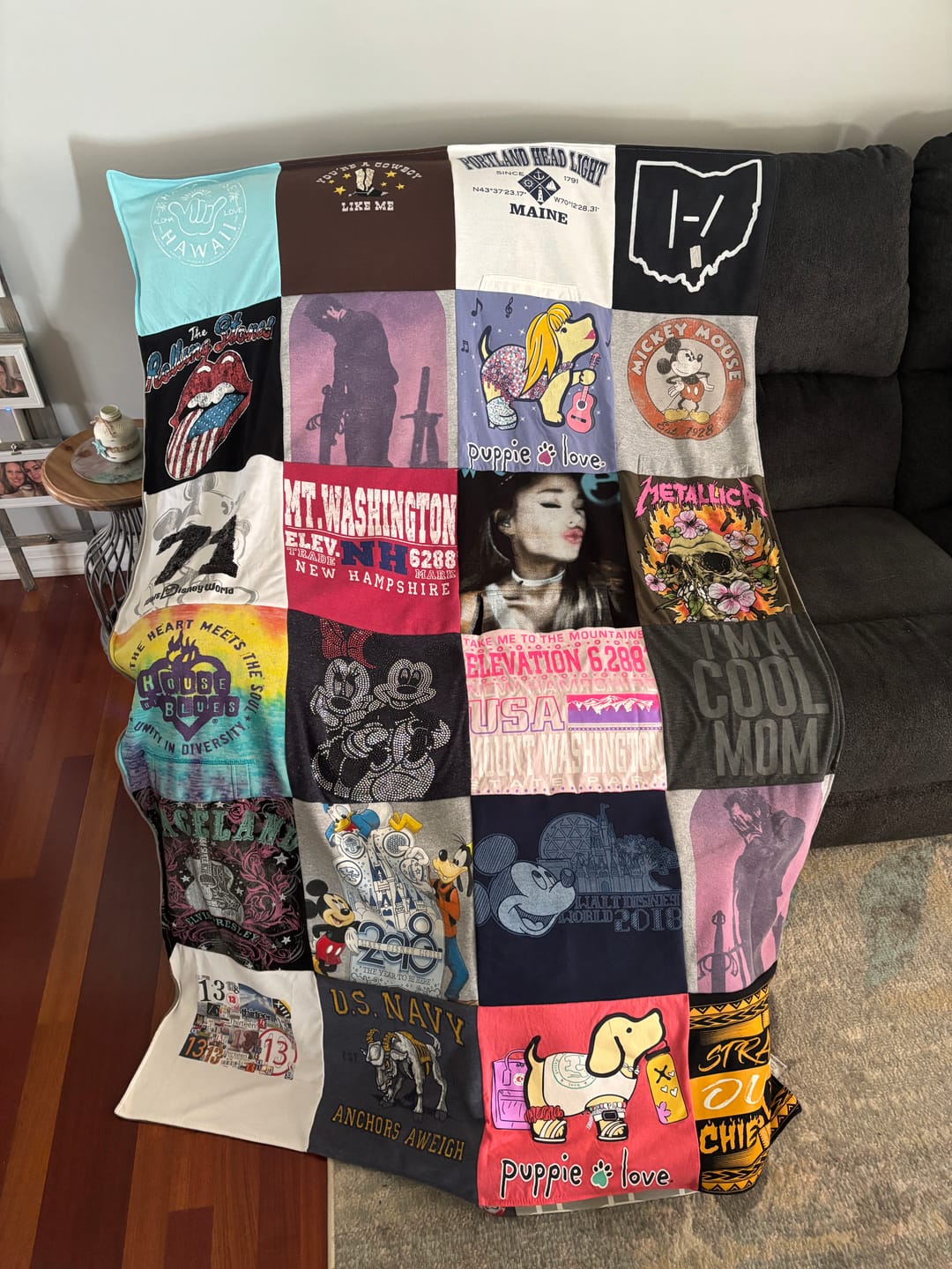 Customer photo review of Project Repat T-Shirt Quilt