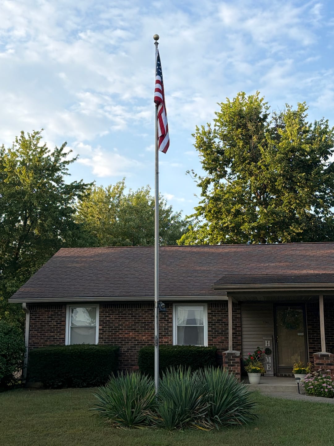 Customer photo review of Ultra Heavy Duty American Flag - 2-ply Polyester - Made In USA