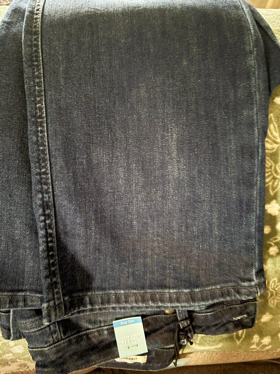 Customer photo review of Closet Classic - PETITE Judy Blue Tummy Control Classic Straight Leg Jean