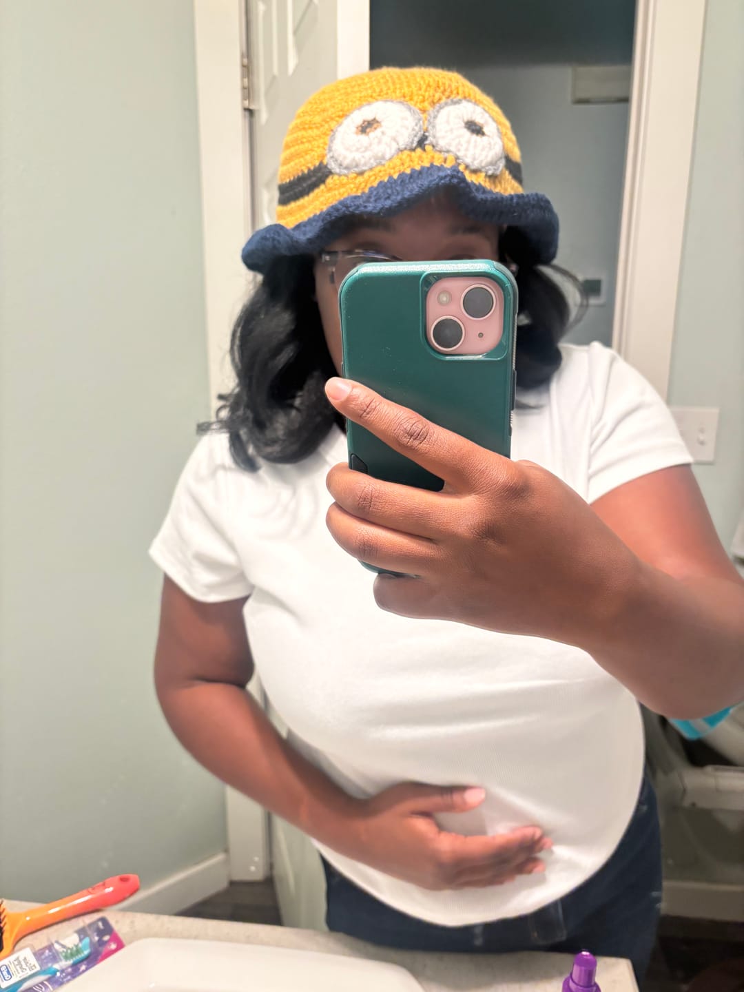 Customer photo review of Crochet Minion Bucket Hat Pattern