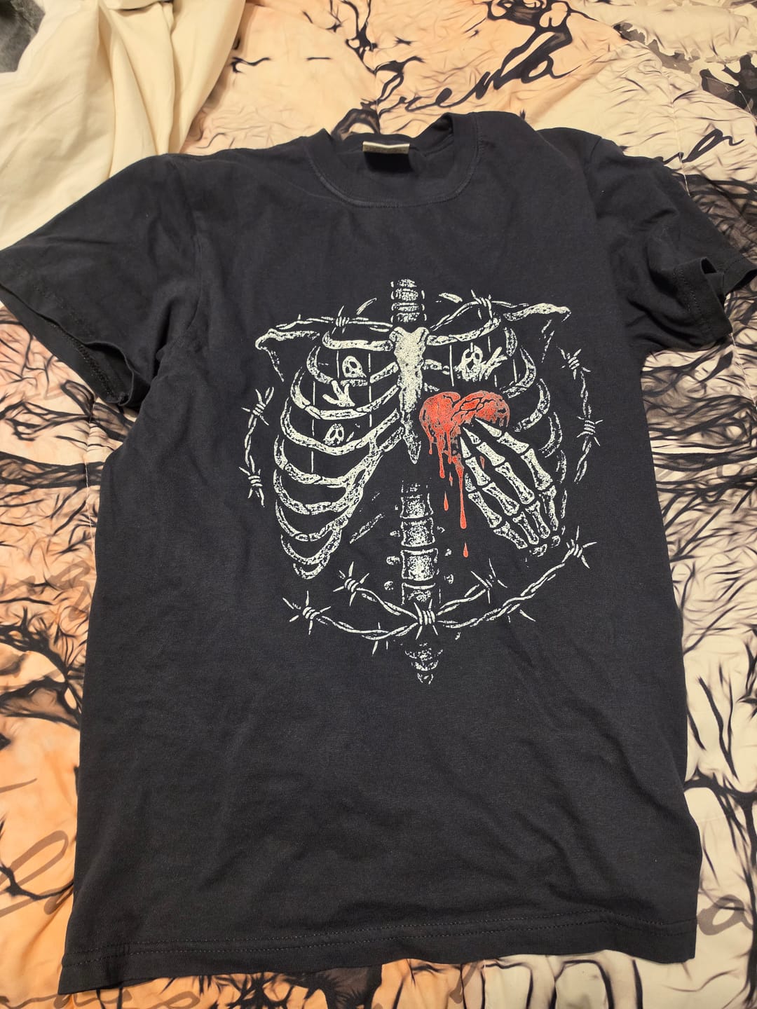 Customer photo review of Ribcage Heart TEE