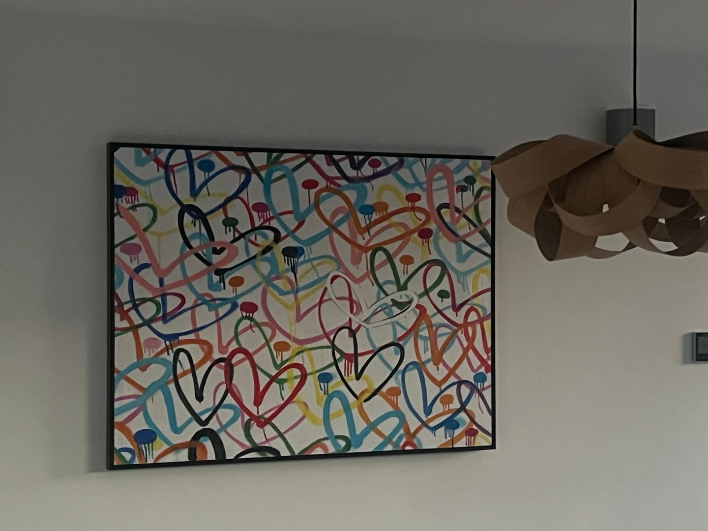 Customer photo review of Love Hearts Graffiti Art-1 #GA004