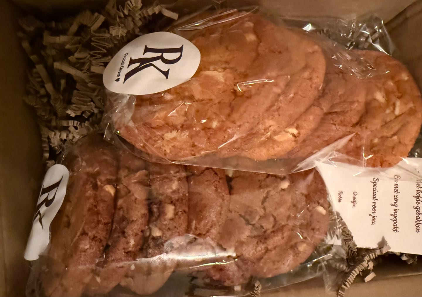 Customer photo review of Mango White Choco Cookies