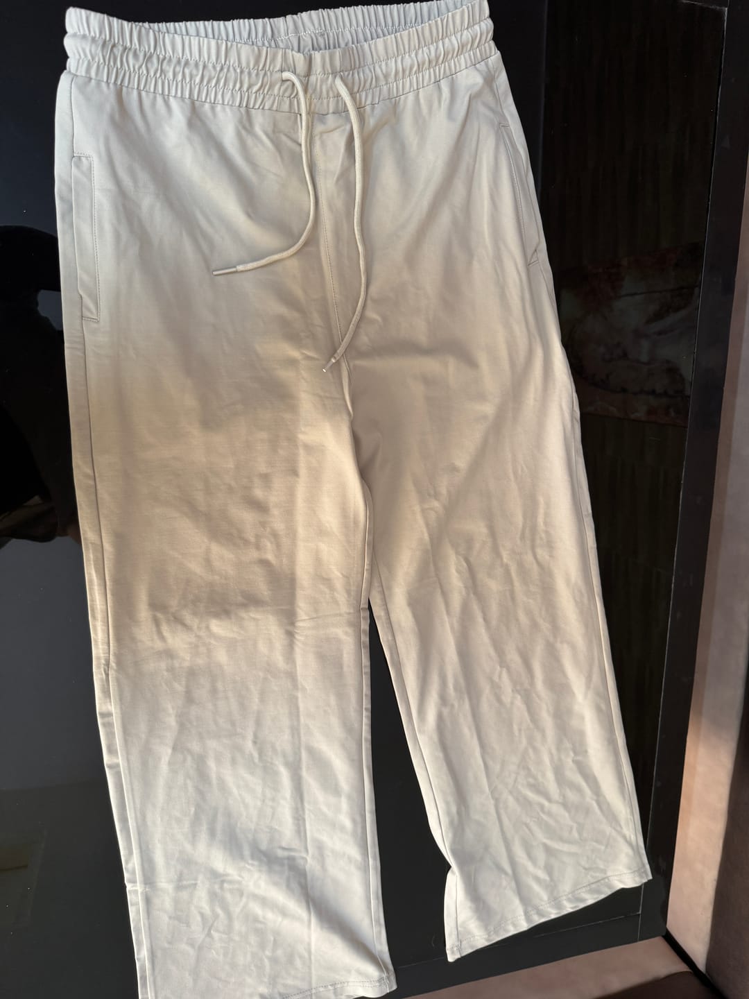 Customer photo review of STRAIGHTFIT COTTON LOWER-BEIGE