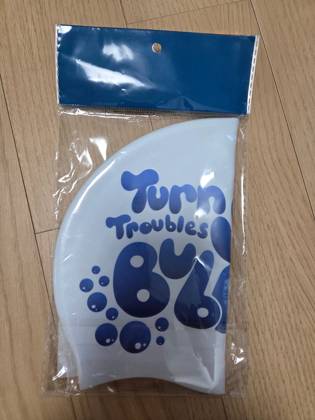Customer photo review of JAYD Swim Cap - Bubble Trouble