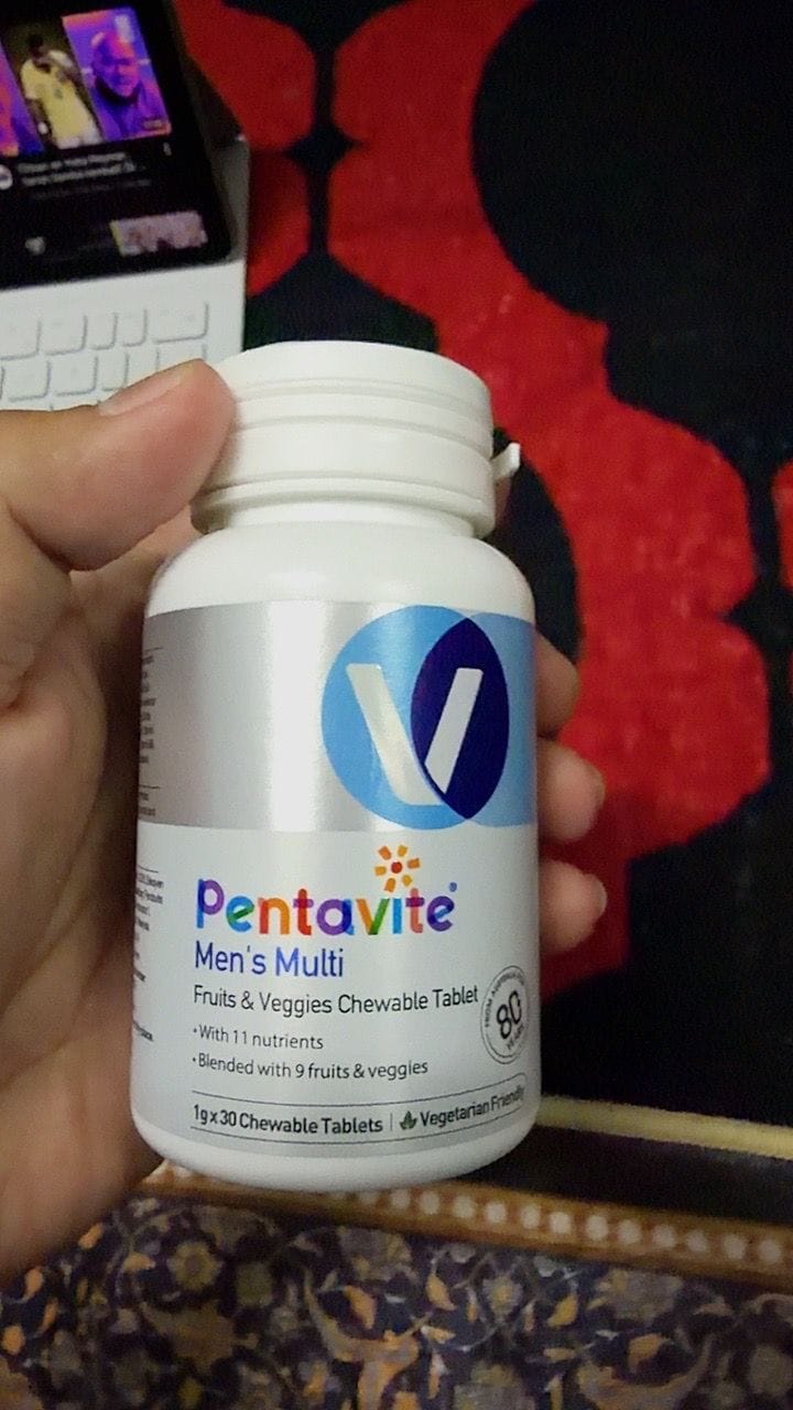 Customer photo review of Men’s Multi Fruits & Veggies Chewable Tablet