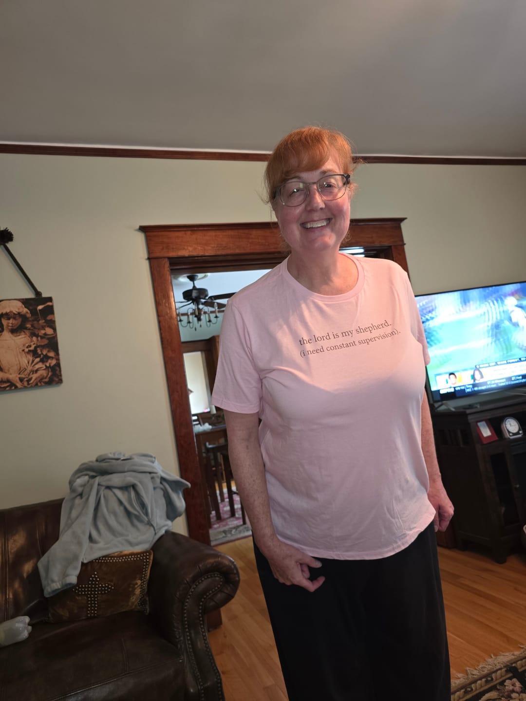 Customer photo review of Constant Supervision T-Shirt