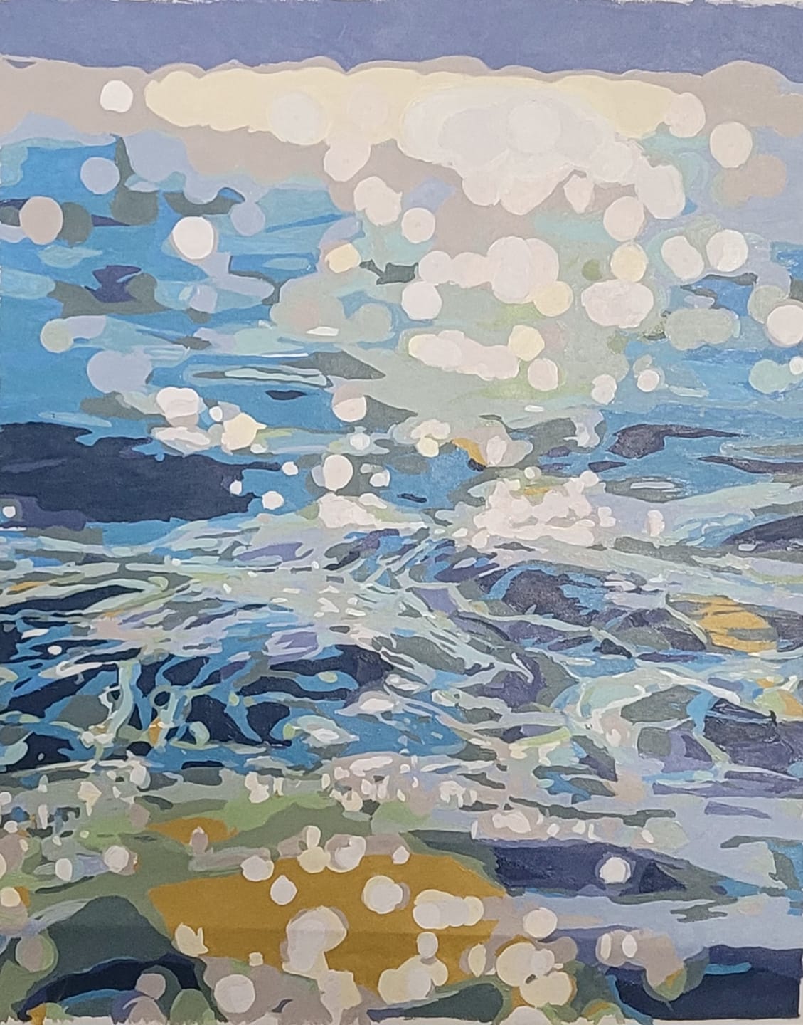 Customer photo review of Shimmering Waters | Paint by Number