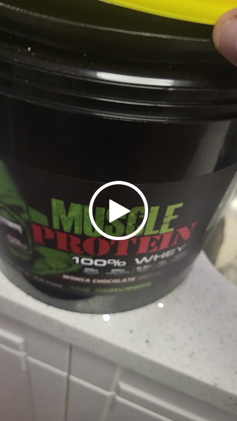 Customer video review of Whey Protein Powder Bucket