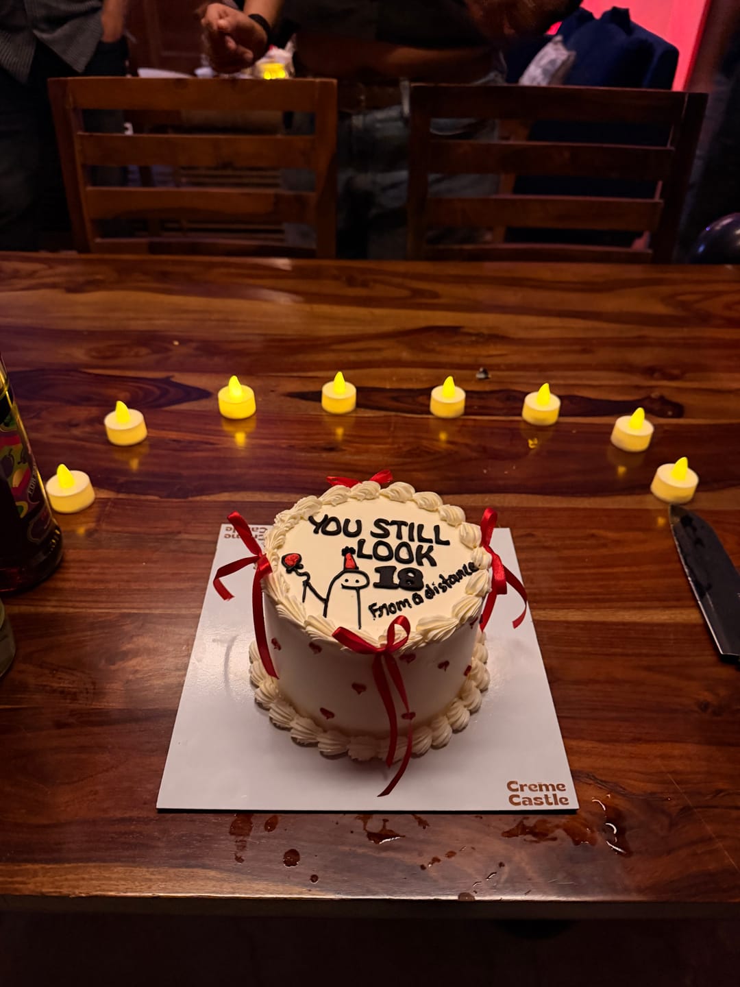 Customer photo review of Ribbon Heartful Cake