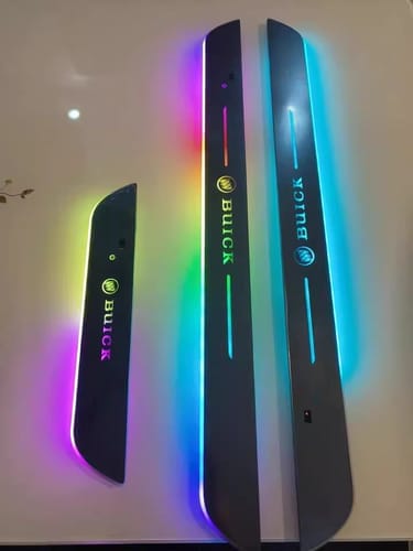 Customer photo review of Set 2 pezzi soglie portiera LED
