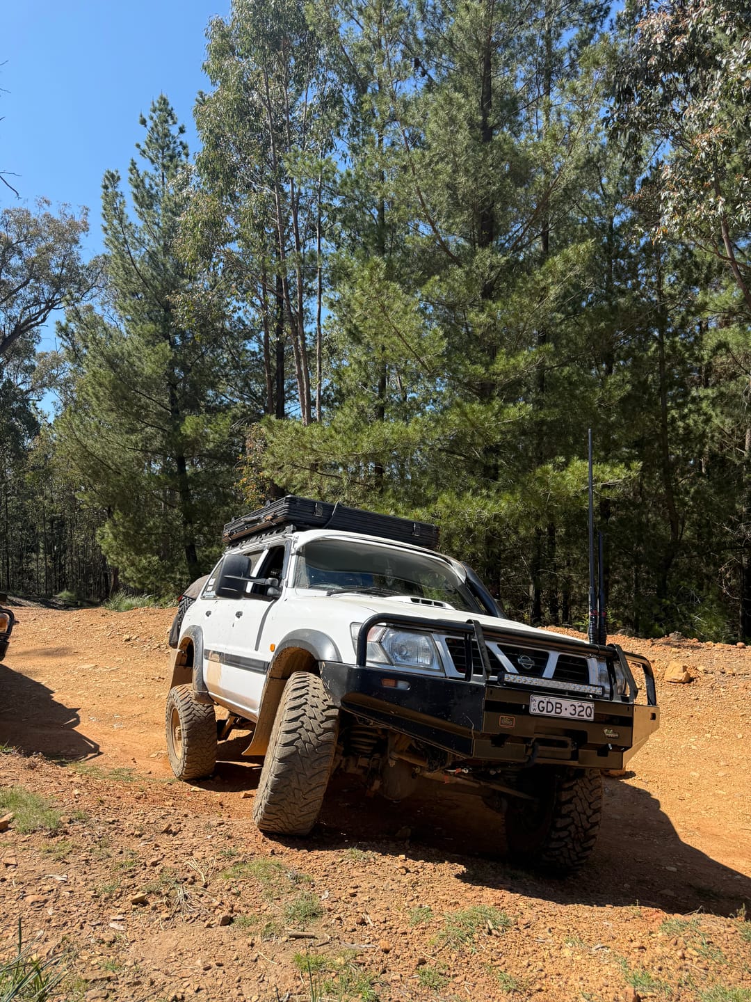 Customer photo review of Gu Patrol Low Profile Roof Rack | Radius Fabrications
