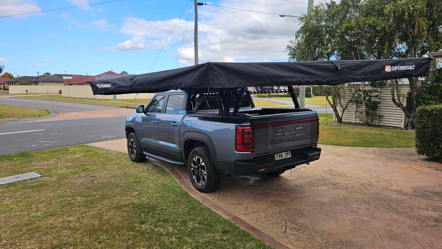 Customer photo review of OPENROAD  270 Free Standing Awning for Camping