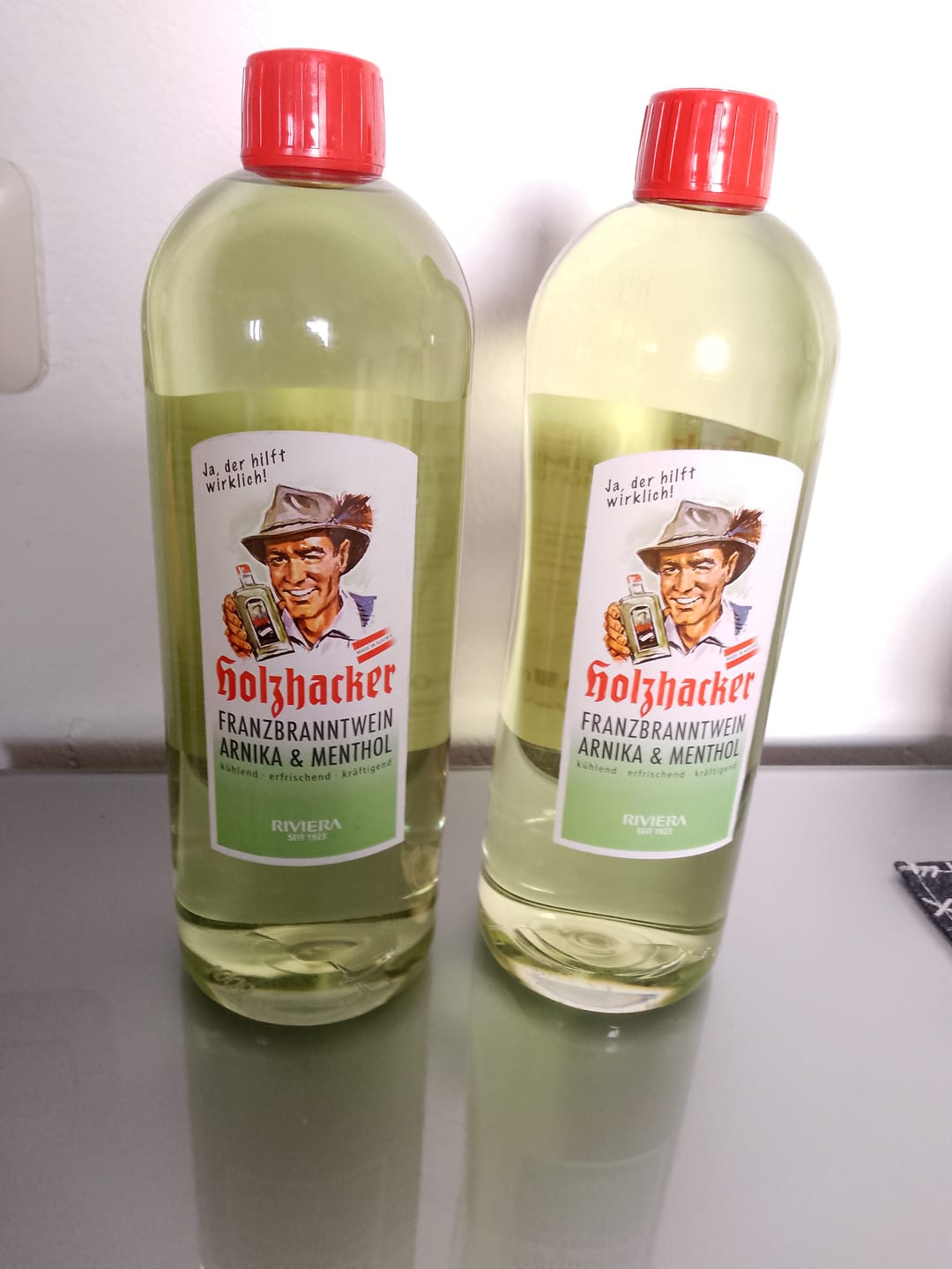 Customer photo review of Holzhacker Franzbranntwein Arnika & Menthol