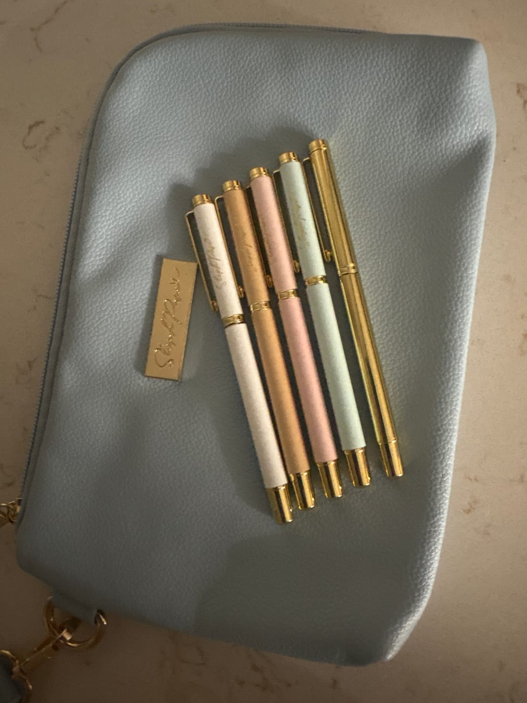 Customer photo review of Tech & Life Organiser Pouch - Periwinkle Blue