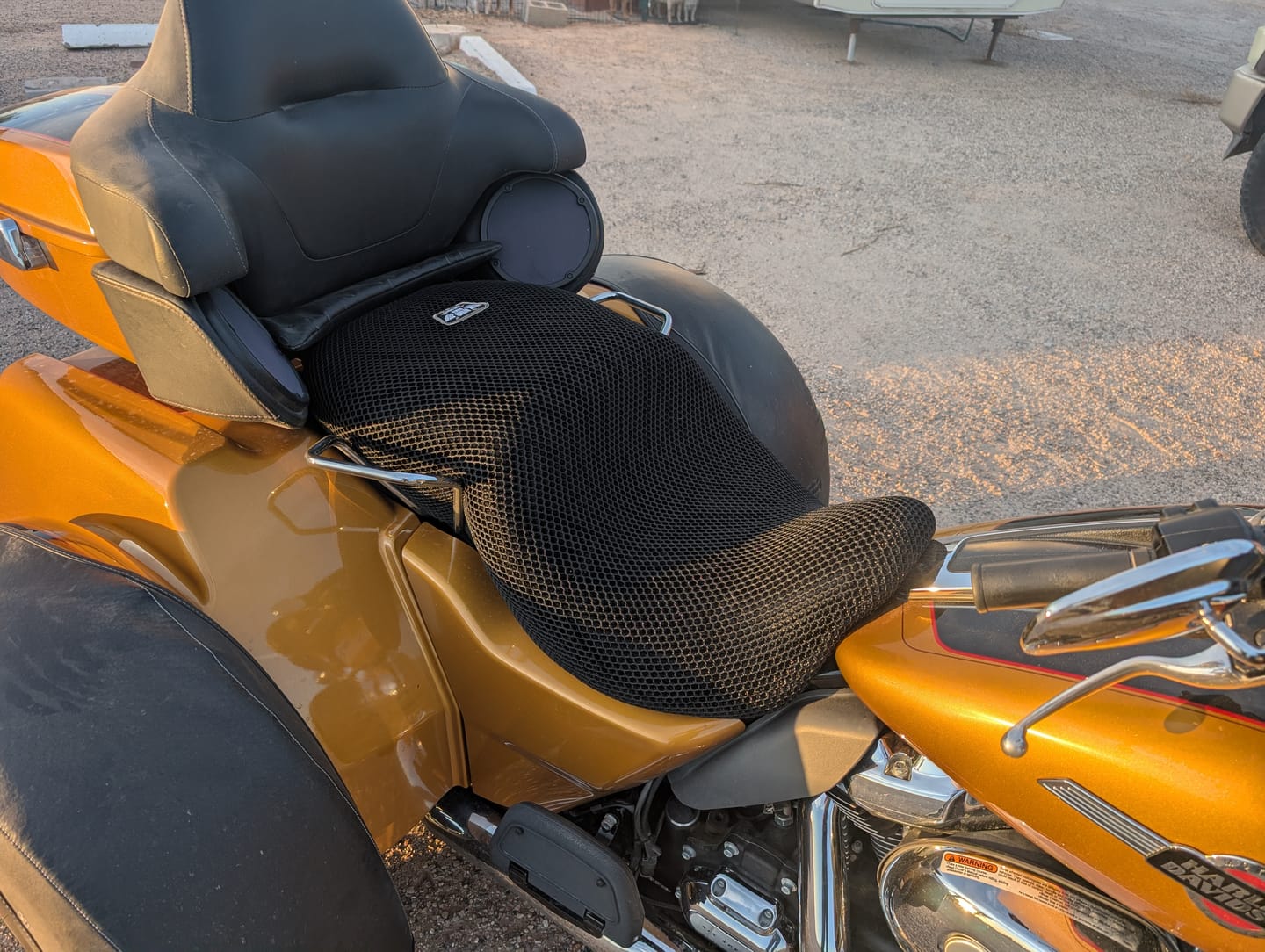 Customer photo review of Wind Rider Seat Cover