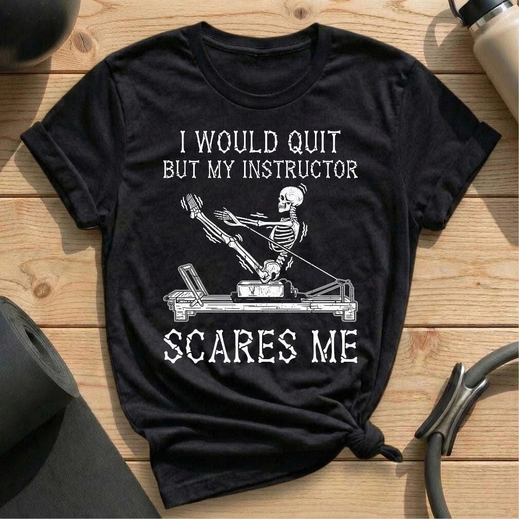 Customer photo review of Instructor Scares Me T-shirt
