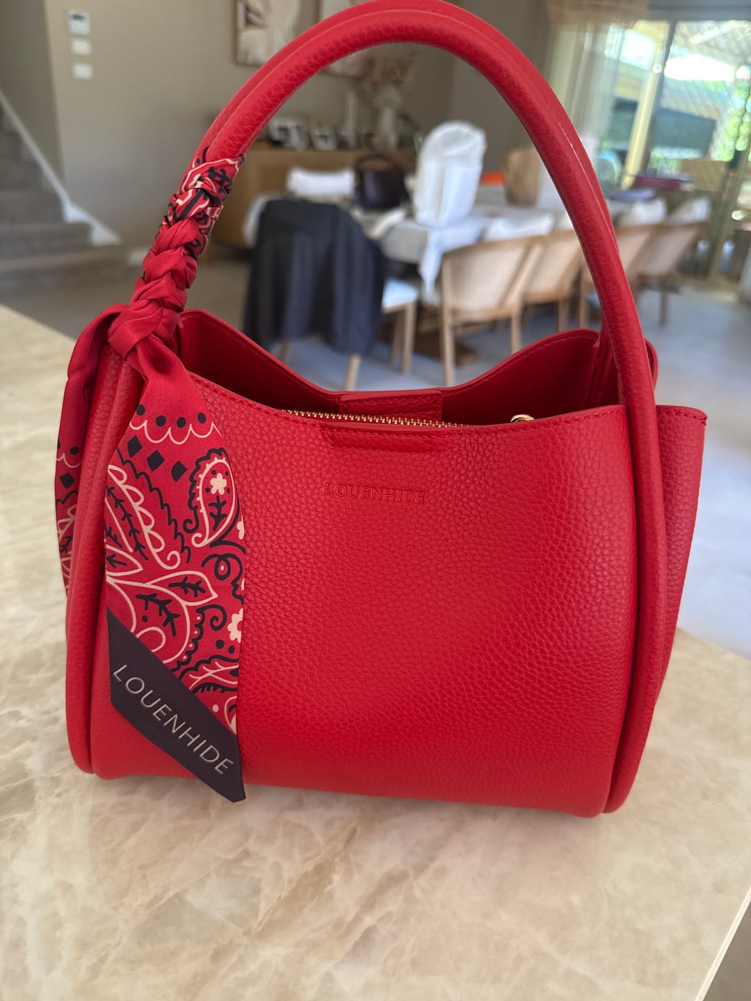 Customer photo review of Steffie Mini Tote Bag - Red