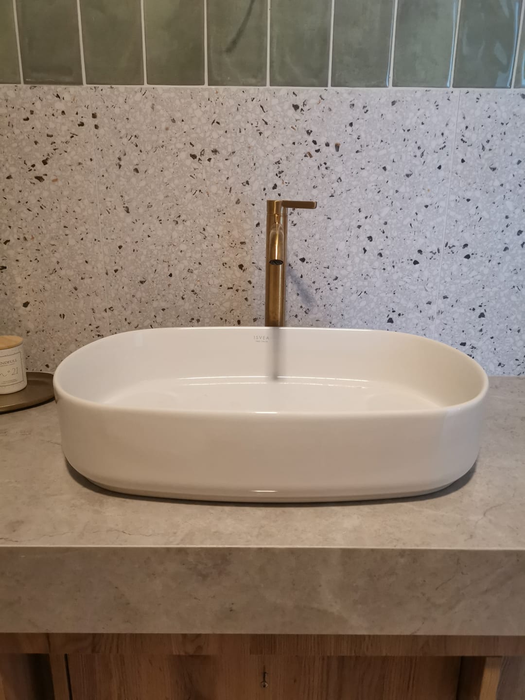 Customer photo review of Rondo Tall Lavabo Bataryası