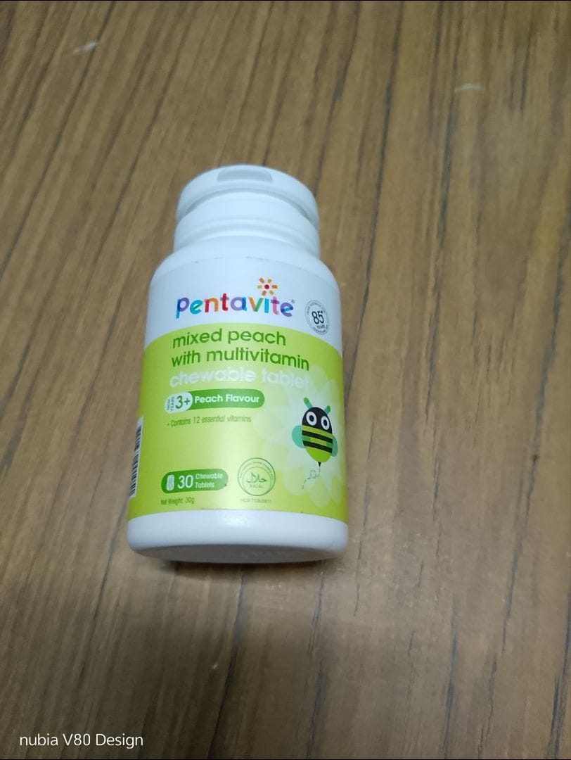 Customer photo review of Mixed Peach with Multivitamin Chewable Tablet