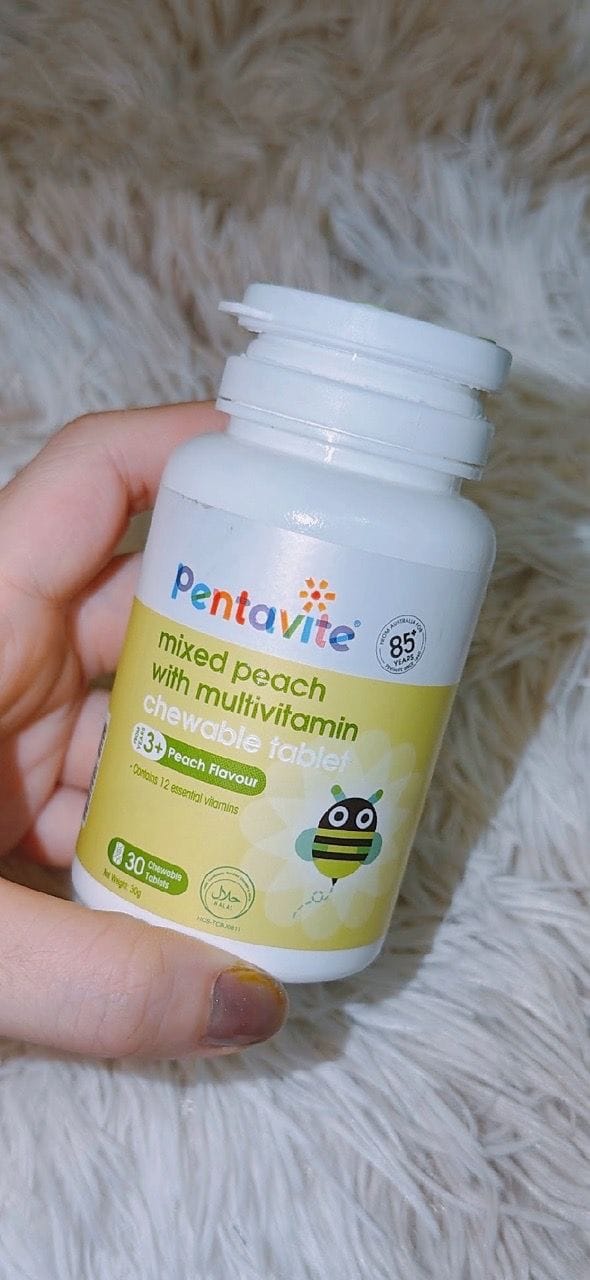Customer photo review of Mixed Peach with Multivitamin Chewable Tablet