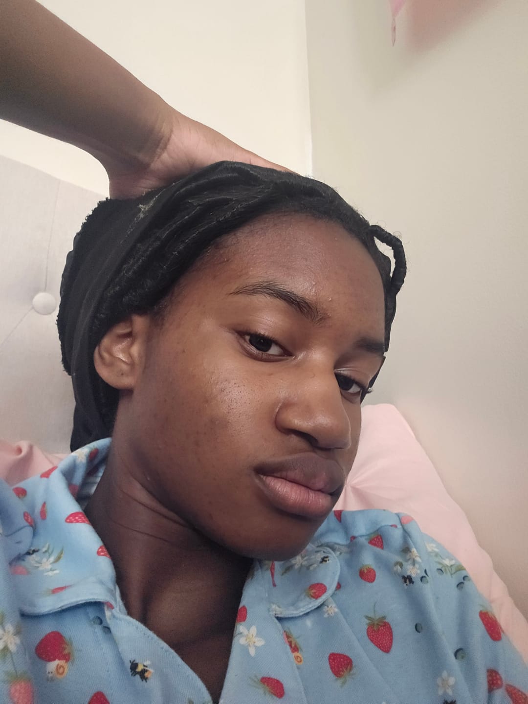 Customer photo review of Sea Moss Wrapping Mask with Turmeric & Kojic Acid