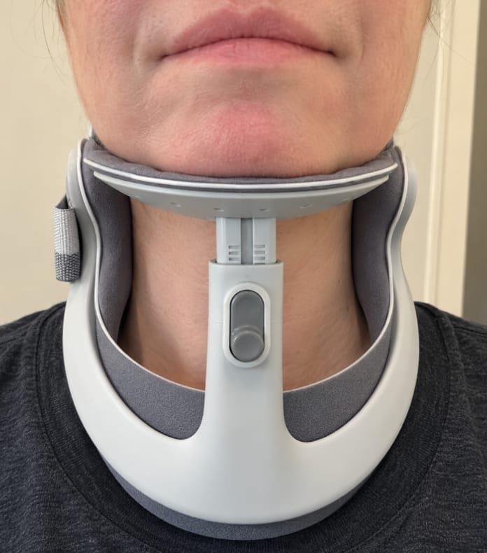 Customer photo review of Adjustable Neck Support Brace