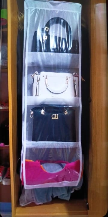 Customer photo review of LayerStore Bag Hanger