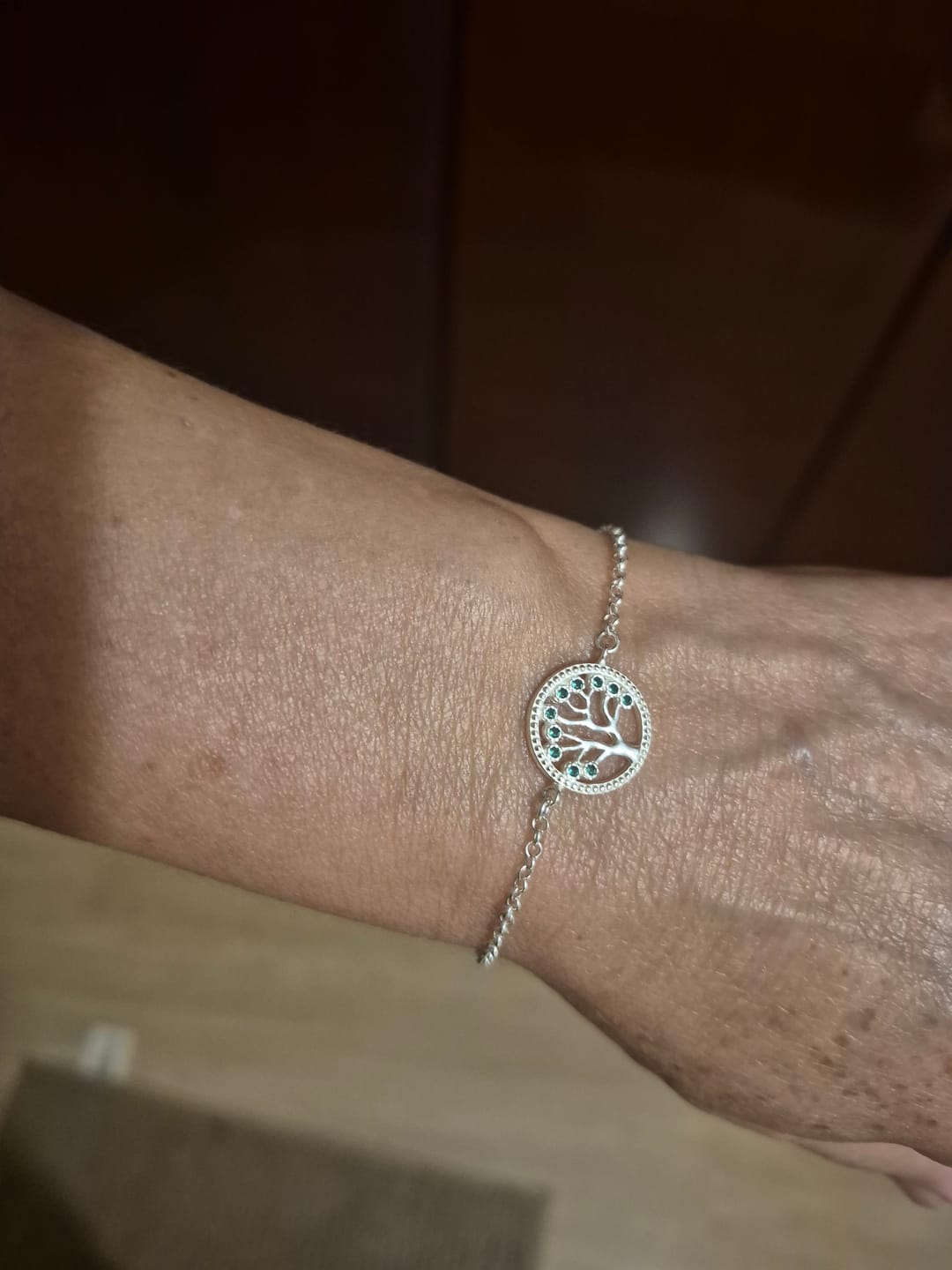 Customer photo review of Conjunto Árvore da Vida em Prata 925