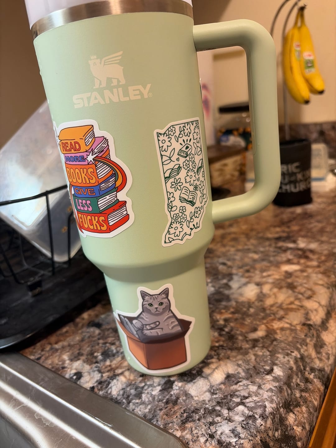 Customer photo review of Read More Books, Give Less F**ks Sticker