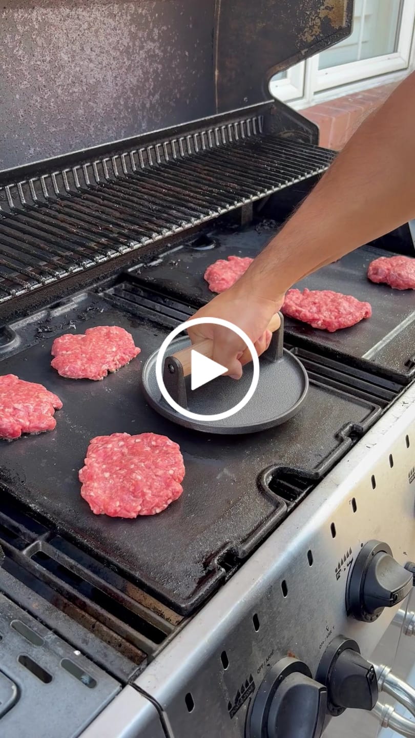 Customer video review of Big Boy Mario: A Smash Brother Circular Burger Press