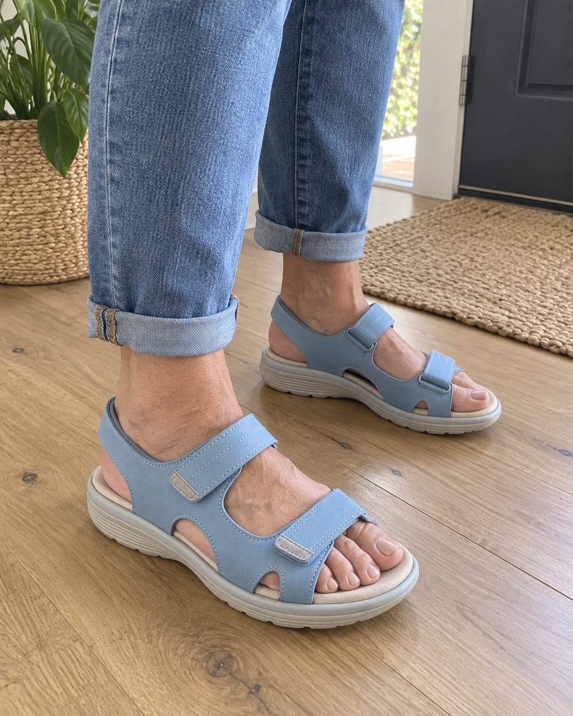 Customer photo review of Livia Supportive Everyday Sandals